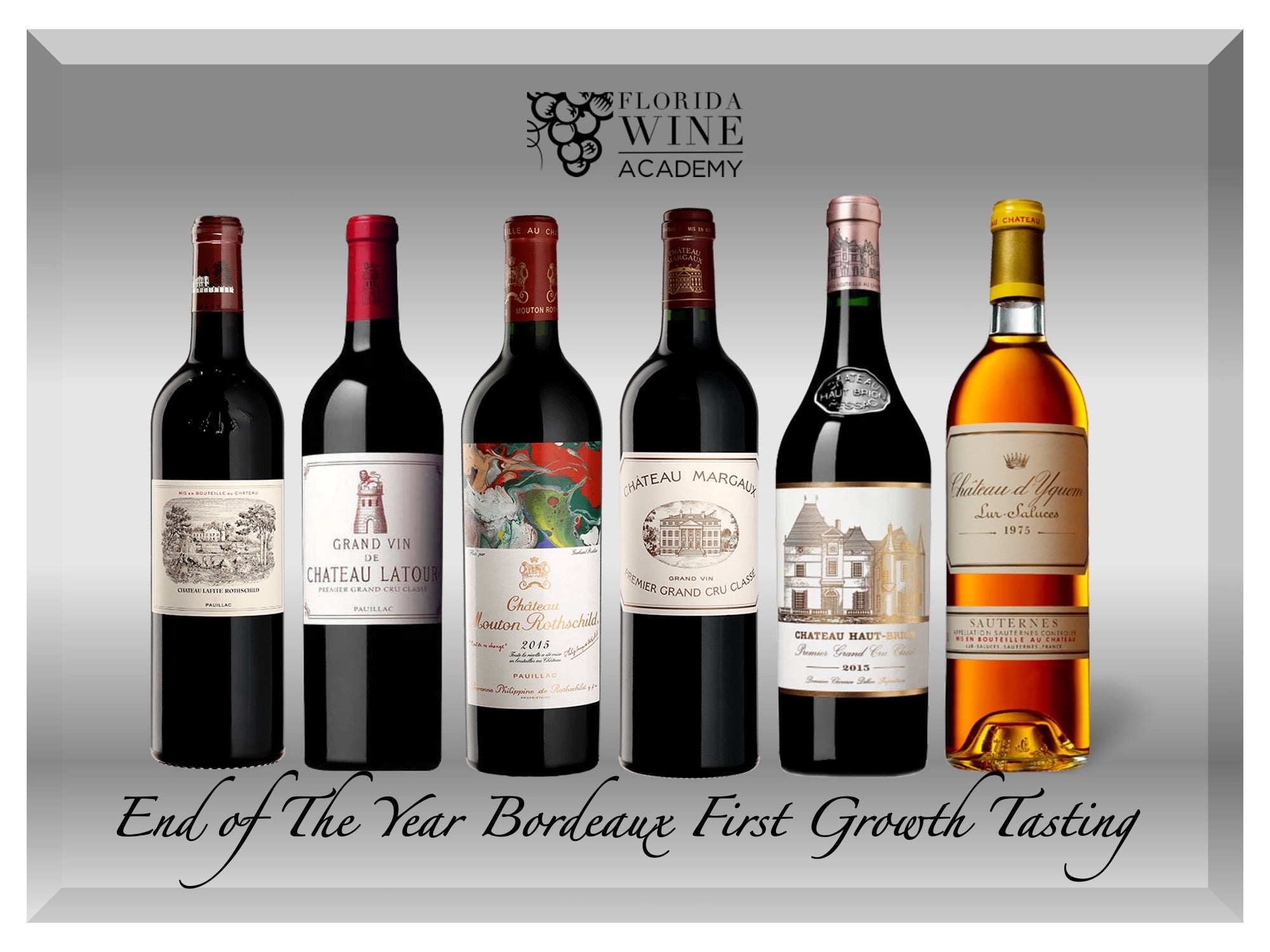 12/10 - End of the year Bordeaux First Growth tasting featuring Chateau Lafite, Latour, Margaux
