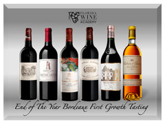 12/10 - End of the year Bordeaux First Growth tasting featuring Chateau Lafite, Latour, Margaux