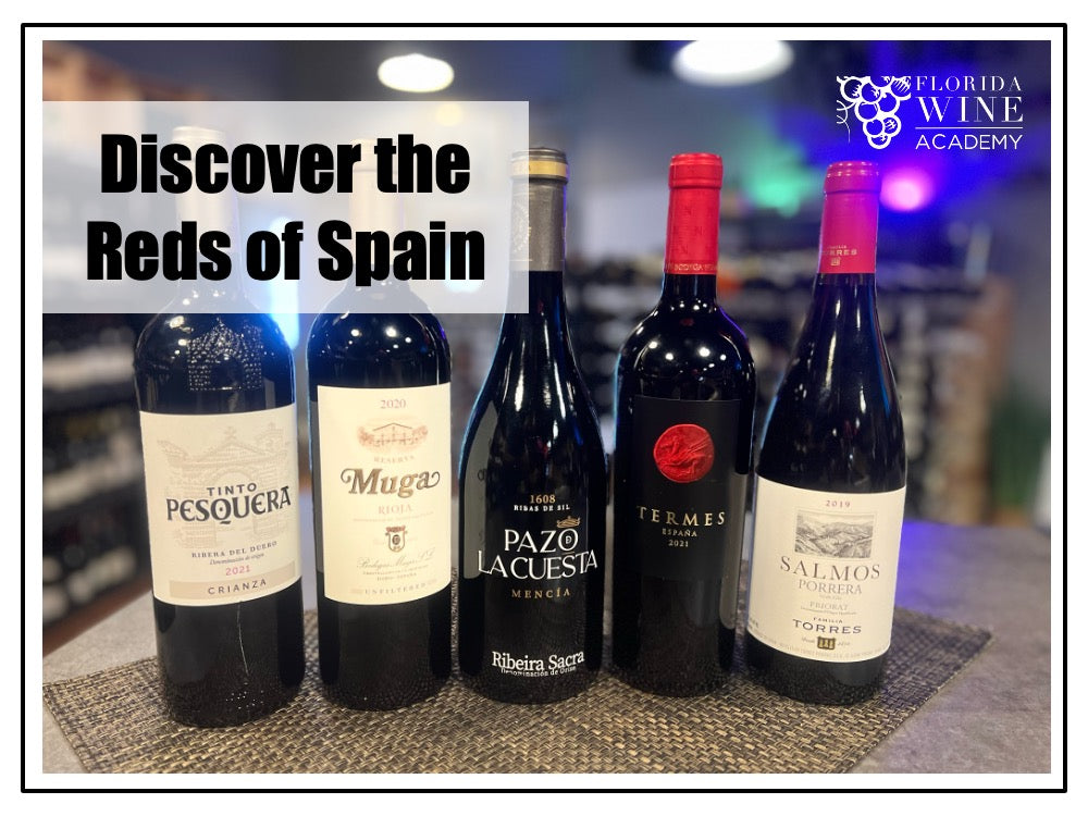 04/30- Discover the Reds of Spain – Entry-Level Wine Class