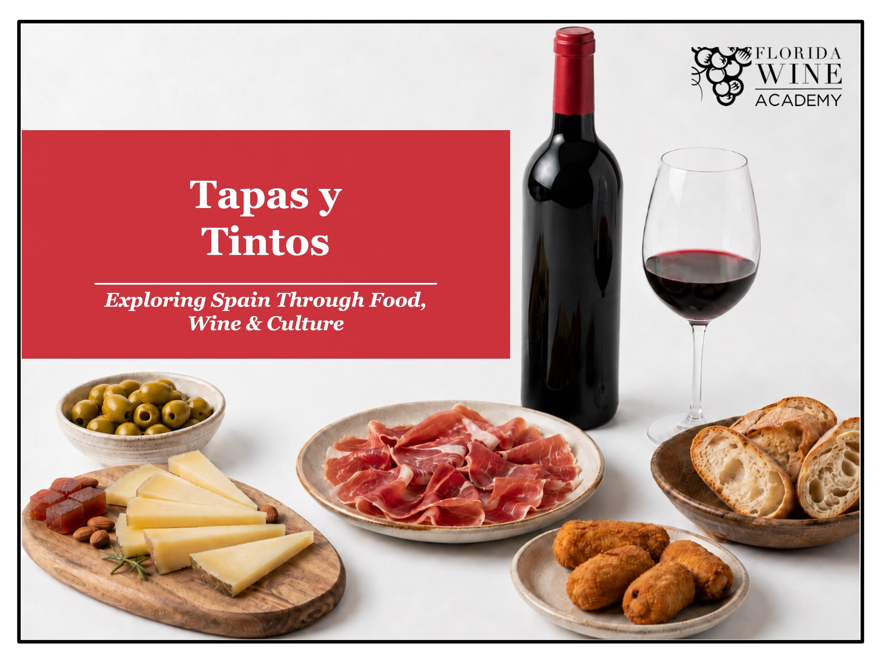 09/10: Tapas y Tintos: Exploring Spain Through Food, Wine & Culture