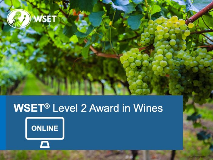 WSET Course Level 2 in Wines Online