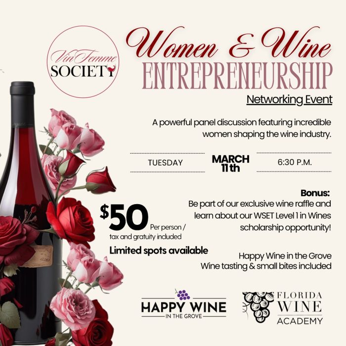 3/11 - VinFemme Presents: Women & Wine Entrepreneurship Networking event